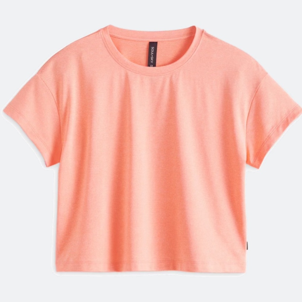 Peach Short Sleeve Women's Athletic Tee